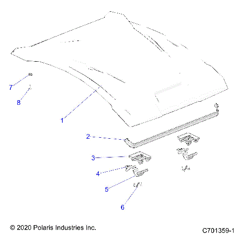 BODY, ROOF - Z23ASK99A4(C701359-1)