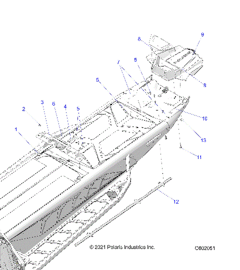 CHASSIS, REAR, MISC. COVERS AND SNOWFLAP - S24TFM9BS/9BE (C601998)