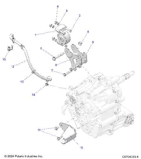 DRIVE TRAIN, MAIN GEARCASE MOUNTING