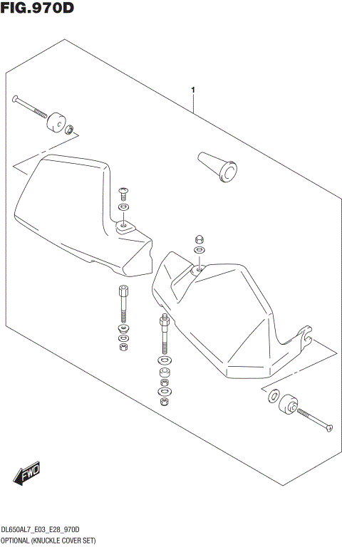 OPTIONAL (KNUCKLE COVER SET) (DL650AL7 E03)