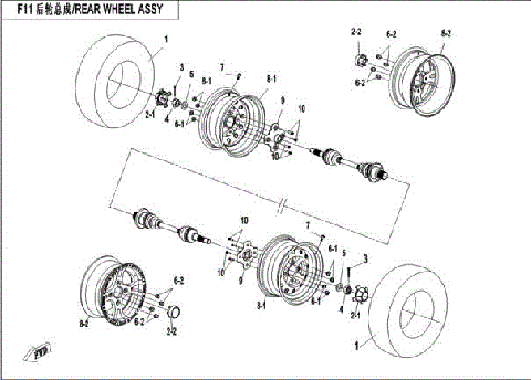 REAR WHEEL ASSY.