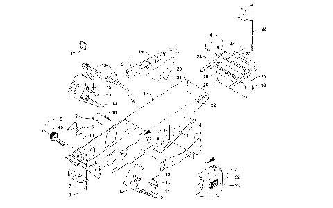 CHASSIS, FOOTREST, AND REAR BUMPER ASSEMBLY [103880]