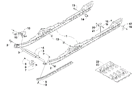 SLIDE RAIL AND TRACK ASSEMBLY [91332]