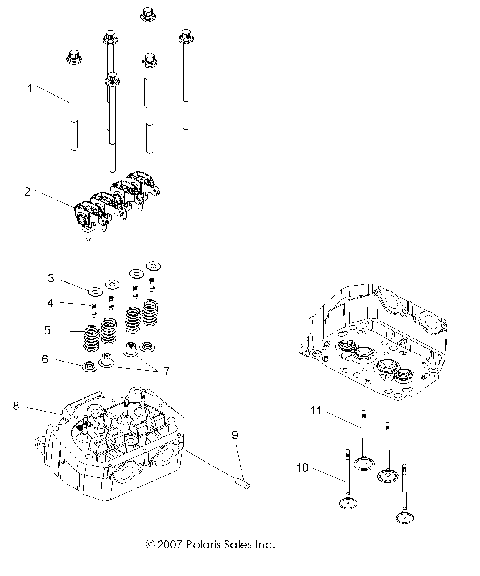 ENGINE, CYLINDER HEAD and VALVES - R09VH76FX (49ATVVALVE08VISTA)