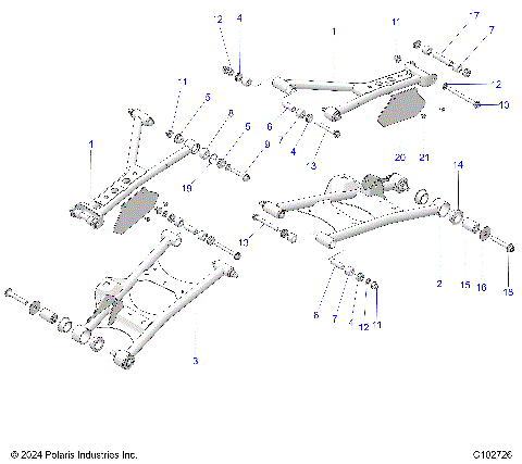 SUSPENSION, REAR - A25SLE95CF/FF/EF (C102726)