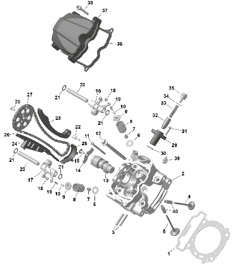 01- ROTAX - Front Cylinder Head