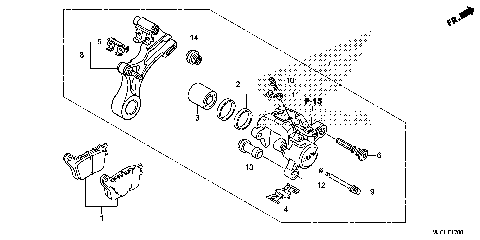 REAR BRAKE CALIPER (1)