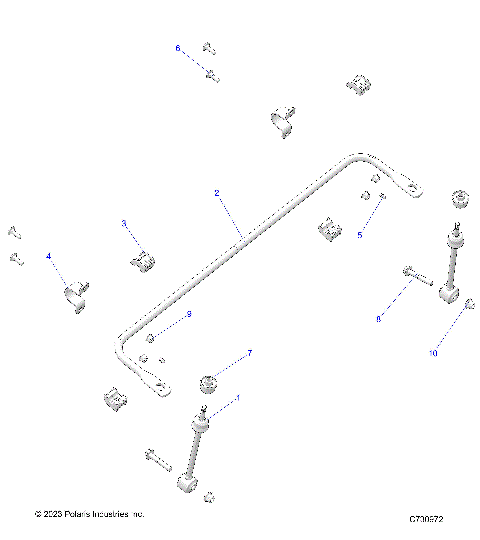 SUSPENSION, FRONT STABILIZER BAR - R25RSF99AY/AL (C700032)