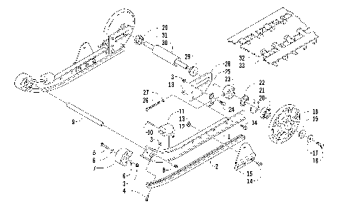 SLIDE RAIL, IDLER WHEELS, AND TRACK ASSEMBLY [86070]