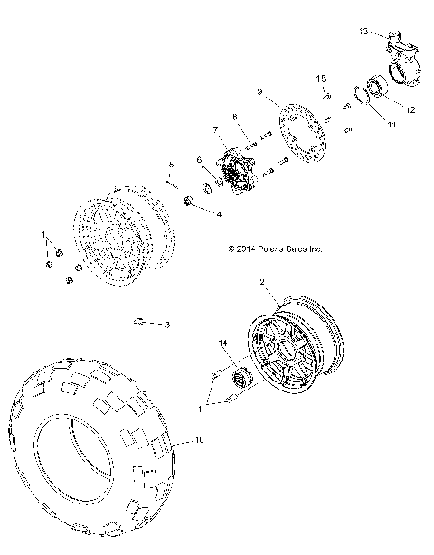 WHEELS, FRONT - Z15VHA57FJ (49RGRWHEELFRT15570EU)