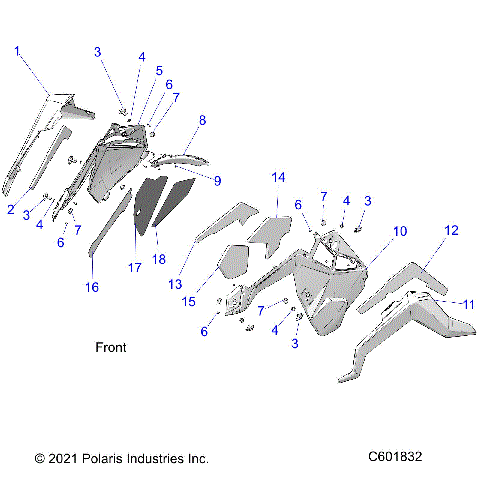 BODY, SIDE PANELS AND TRIM - S24TDL6KSA (C601832)