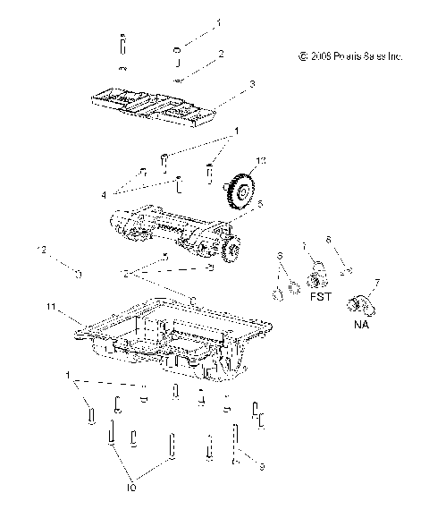 ENGINE, OIL SUMP - S09PT7ES/EE/FS (49SNOWOILSUMP09FSTRG)