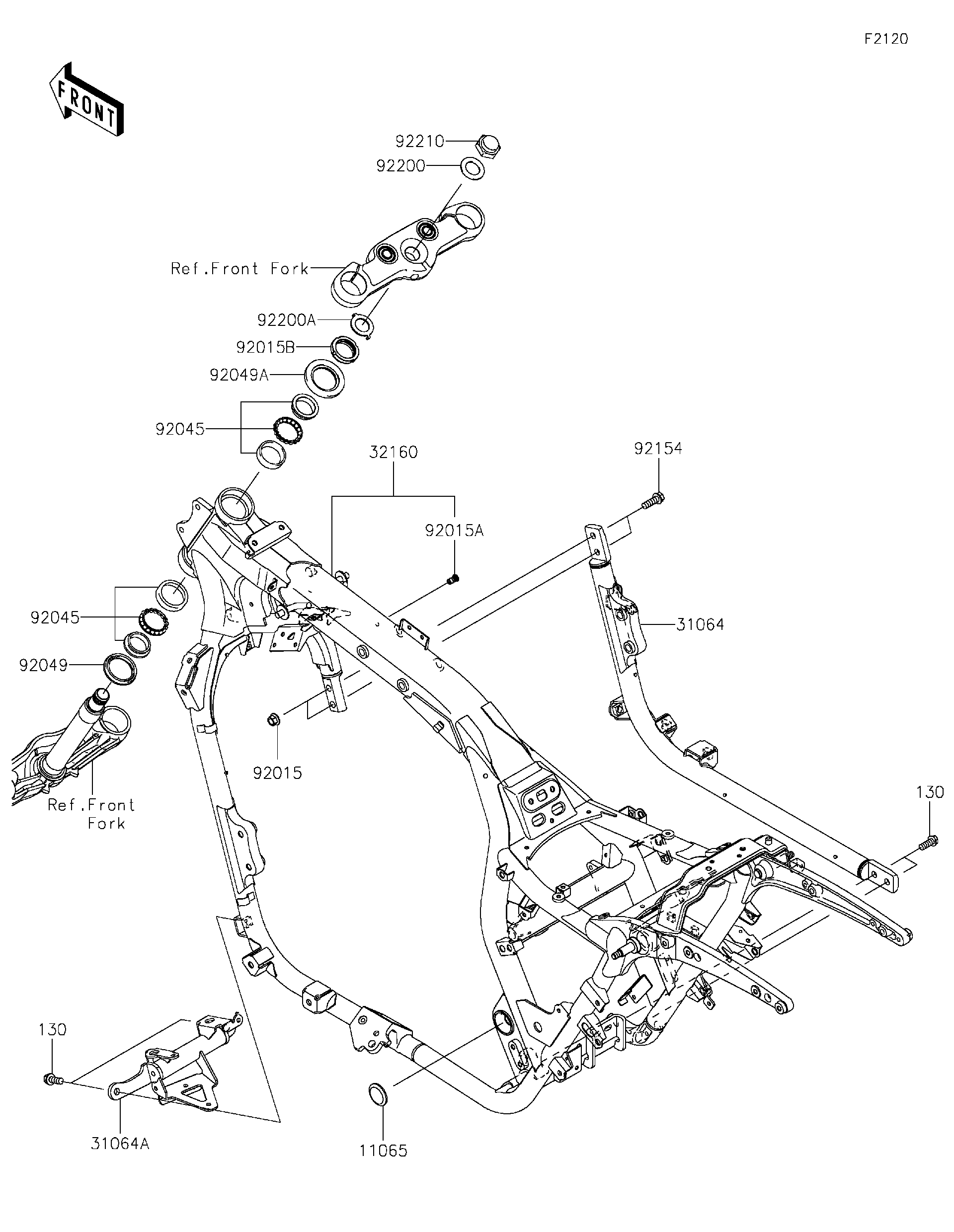 2021 Kawasaki VULCAN 1700 VOYAGER ABS Frame Motorcycles