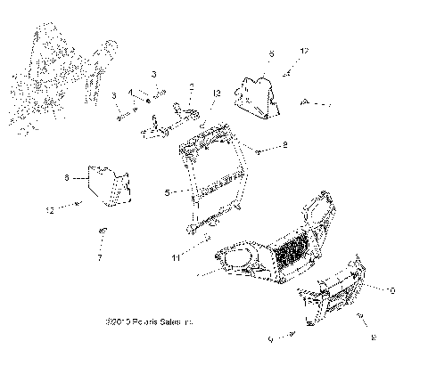 BODY, FRONT BUMPER and MOUNTING - A11DH50AX/AZ (49ATVBUMPER11SP500TRG)