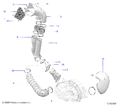 DRIVE TRAIN, CLUTCH COVER DUCTING - Z26RRE2KAL (C760089)