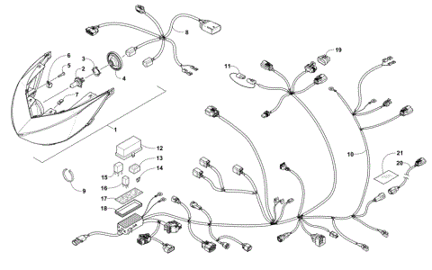 HEADLIGHT AND WIRING ASSEMBLIES