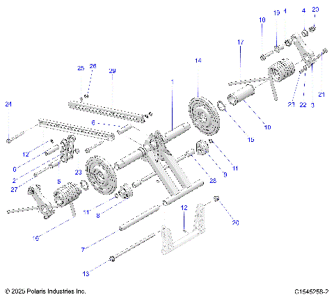 SUSPENSION, TORQUE ARM, REAR - S26TDV8MS (C1545258-2)