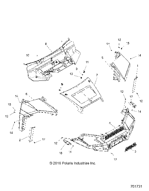 BODY, HOOD AND FRONT FACSIA - R18RTED1F1/SD1C1 (701731)