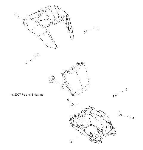 BODY, HEADLIGHT POD - A15S6A76FA (49ATVHEADLIGHT08SP500EFI)