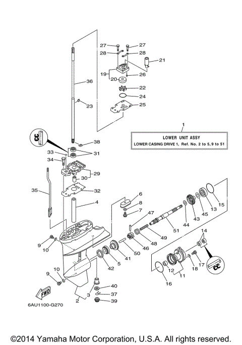 LOWER CASING DRIVE 1