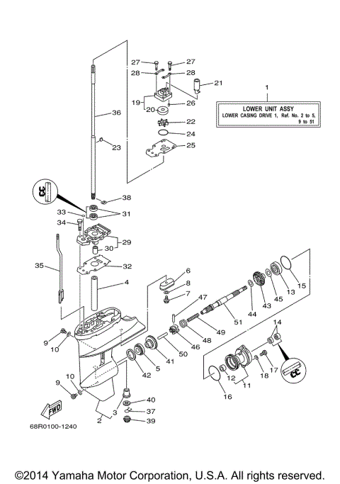 LOWER CASING DRIVE 1