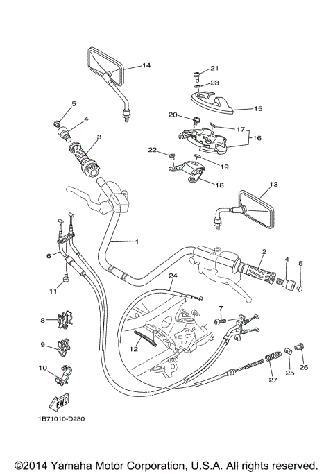 STEERING HANDLE CABLE