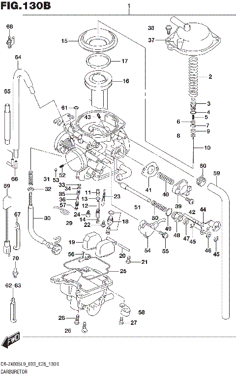 CARBURETOR (DR-Z400SL9 E28)