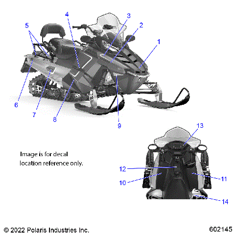 BODY, DECALS - S23CED5TSL/TSU (602145)