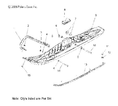 STEERING, SKI ASM. - S10PR8ESA/ESL (49SNOWSKIASM09600IQ)