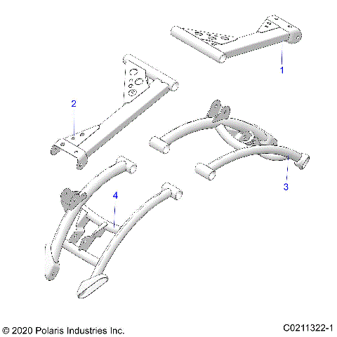 SUSPENSION, REAR CONTROL ARMS - A25SXD95A9 (C0211322-1)