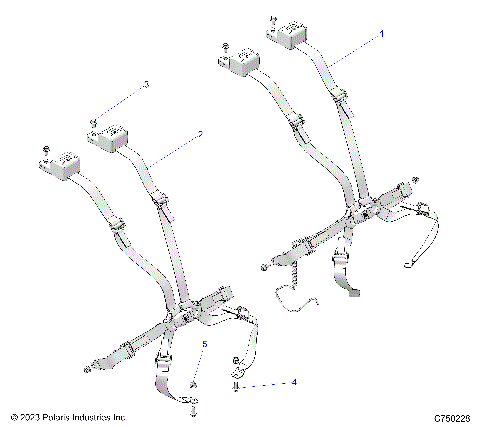 BODY, SEAT BELT MOUNTING, FRONT, 2 POINT - Z25RPP2KAE/BE (C750228)