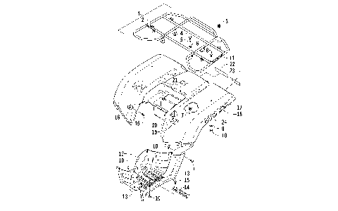 REAR RACK, BODY PANEL, AND FOOTWELL ASSEMBLIES [97289]