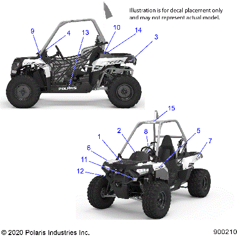 BODY, DECALS - A21HAB15A2/B2 (900210)