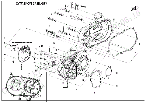 CVT CASE ASSY