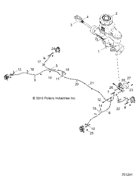 BRAKES, BRAKE LINES AND MASTER CYLINDER - Z18VHA57F2 (701241)