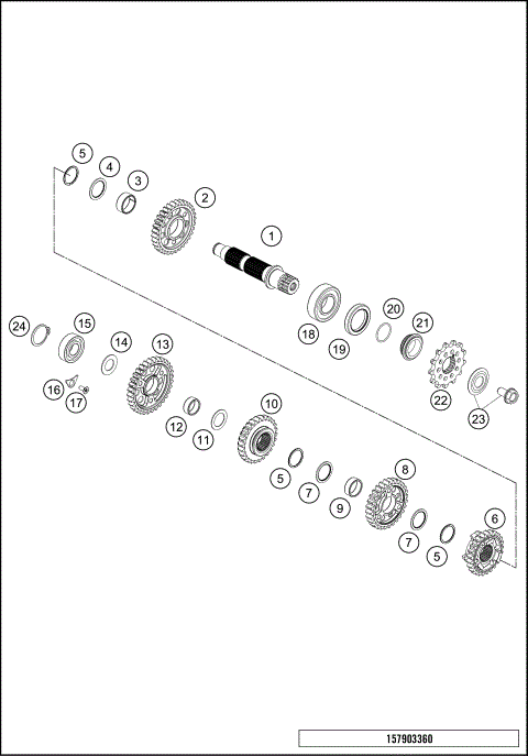 TRANSMISSION II - COUNTERSHAFT