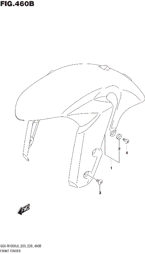 FRONT FENDER (GSX-R1000L6 E28)