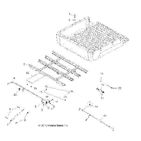 BODY, BOX MOUNTING - R15RAA76AA/AJ (49RGRBOXMOUNTING116X6)