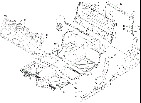 FLOOR AND SIDE PANEL ASSEMBLY [303562]