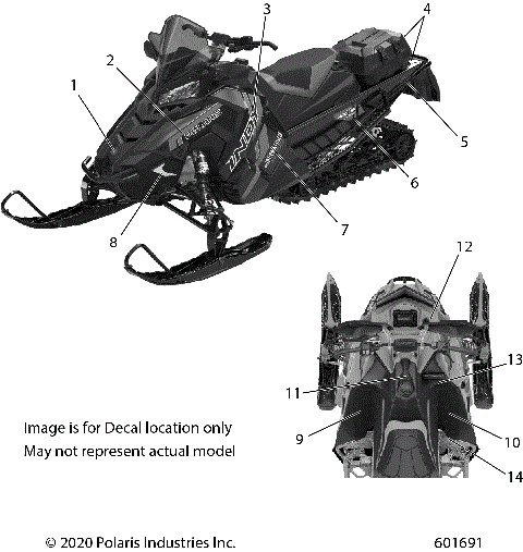 BODY, DECAL, BLACK SIDE PANEL W/RED ACCENT - S21EDE6PS (601691)