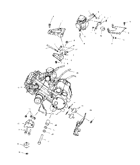 ENGINE MOUNTING - C10RB42AA (4976407640A13)