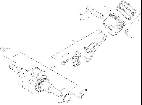 PISTON AND CRANKSHAFT ASSEMBLY [106088]