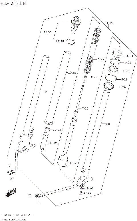 FRONT FORK DAMPER (DL1050RJ)