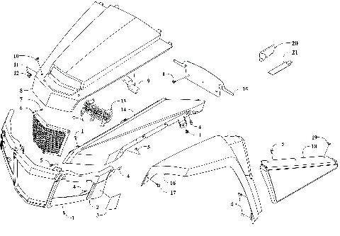 FRONT AND SIDE PANEL ASSEMBLIES [304509]