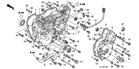 REAR CRANKCASE COVER