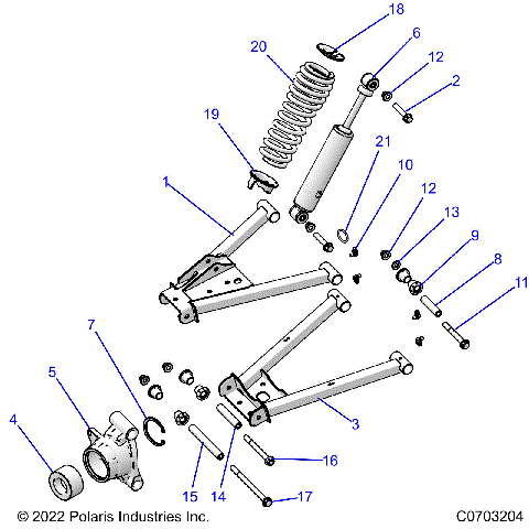 SUSPENSION, REAR - R23CCA57A1/A7 (C0703204)