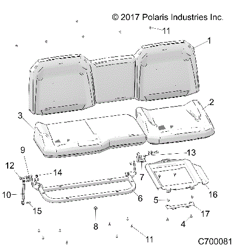 BODY, SEAT ASM. - R18RRE99A1/B1 (C700081)