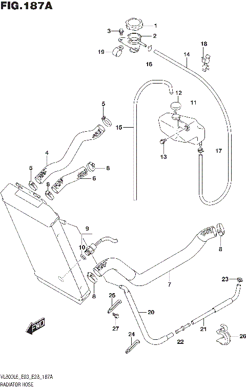 RADIATOR HOSE (VL800L6 E03)
