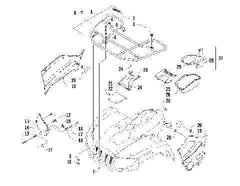 FRONT RACK AND HEADLIGHT ASSEMBLIES [88681]