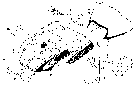 HOOD AND WINDSHIELD ASSEMBLY [86272]